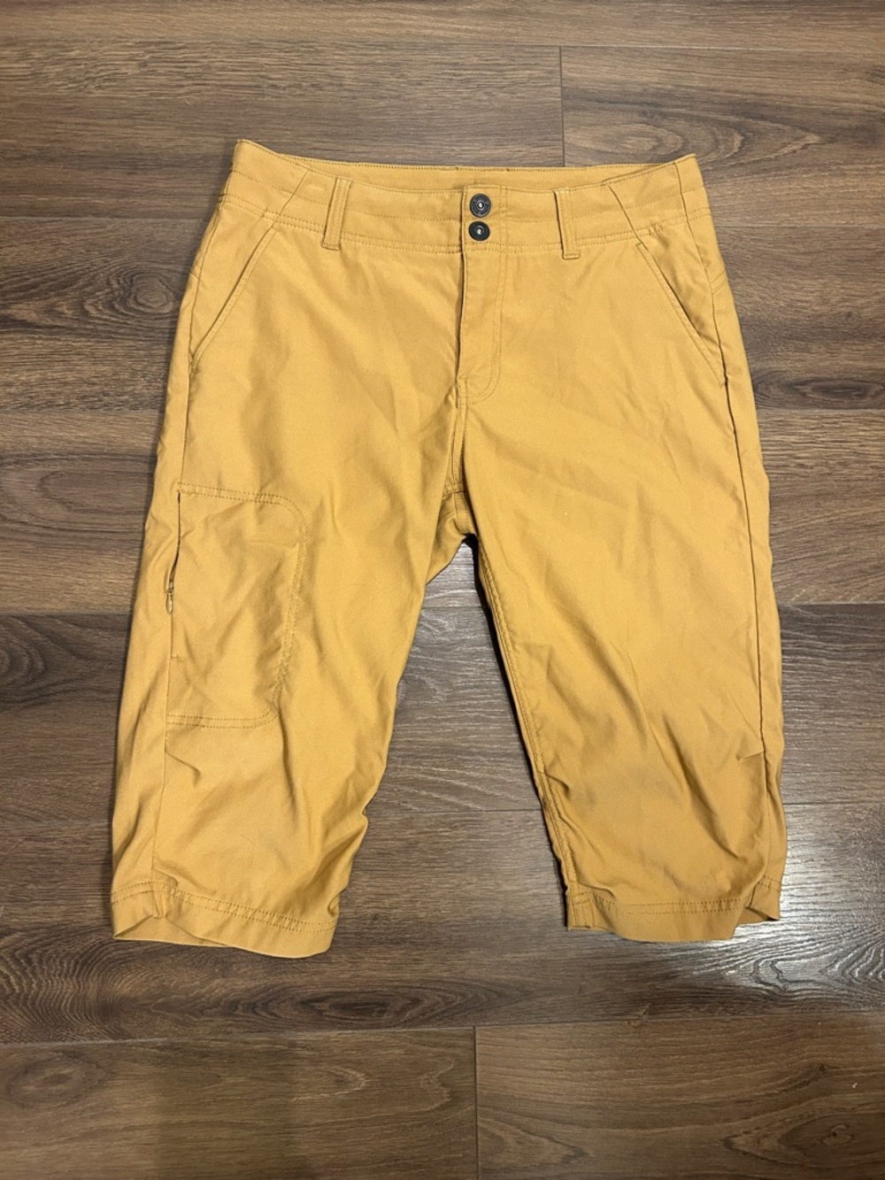 Prana Alana capri hiking knickers pants Women’s size 12 Embark Carmel brown